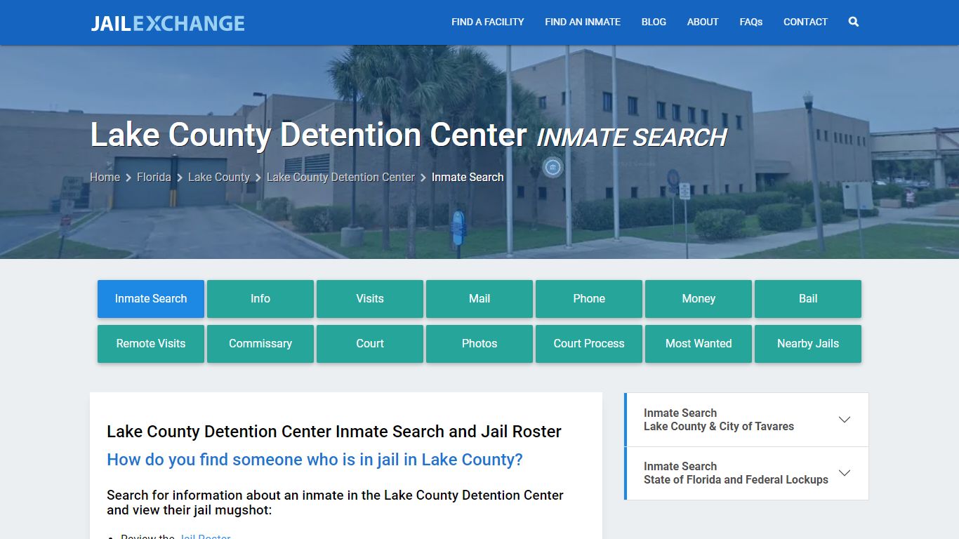 Inmate Search: Roster & Mugshots - Lake County Detention Center, FL
